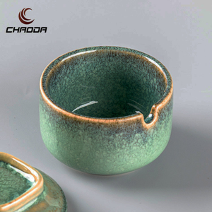 CHAODA Cerámica 150ml Azucarero Jade Verde Porcelana esmaltada Azucarero Estilo japonés Azucareros de cerámica - Product Image 6