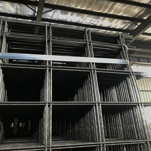 2024 Hot Sale Various Sizes Black Wire Mesh Fence Panels Welded Steel Reinforcing Mesh