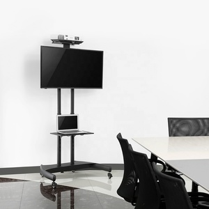 Carrello <span class=keywords><strong>TV</strong></span> <span class=keywords><strong>Mobile</strong></span> in acciaio regolabile in altezza con inclinazione economica del rifornimento della fabbrica carrello <span class=keywords><strong>TV</strong></span> <span class=keywords><strong>per</strong></span> <span class=keywords><strong>TV</strong></span> a schermo piatto da 37-70 pollici - Product Image 4