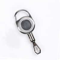 Portacredenciales Multifuncional de Aleación de Zinc con Anillo para Llaves y Mosquetón