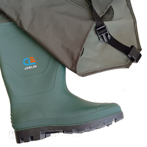 Cuissardes en nylon PVC 70D avec bottes, imperméables, pour la pêche, la culture du riz, l'aquaculture et la pêche en plein air - Product Image 3