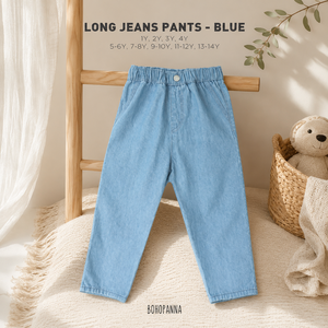 Le tissu denim lavé crée une apparence unique, offrant un confort doux et une qualité fiable pour les enfants actifs au quotidien. - Product Image 4