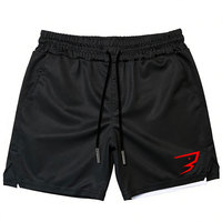   Shorts de sport pour homme 5.0, à cordon de serrage, tricotés, respirants, séchage rapide, taille haute, double couche, pour la gym, le jogging, la course à pied et l'entraînement