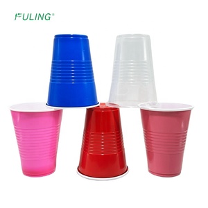 Gobelets <span class=keywords><strong>en</strong></span> <span class=keywords><strong>plastique</strong></span> PP personnalisés rouge et <span class=keywords><strong>bleu</strong></span>, ensemble de beerpong, gobelets jetables pour fête brassicole - Product Image 2