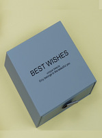 Boîte à bijoux et montres de luxe légère, boîte cadeau carrée à tiroir, pour collier et montre, en carton rigide, impression premium, logo en relief