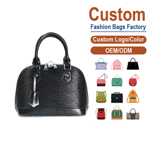 Genuine <b>Leather</b> Shell Handbag, Lock Detail, OEM/ODM Custom Factory, Women's Crossbody Purse - Product Image 1