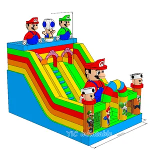 Super Mario Jumping Bouncy Houses PVC China Jump Inflatable Commercial Bounce House For Kid Party