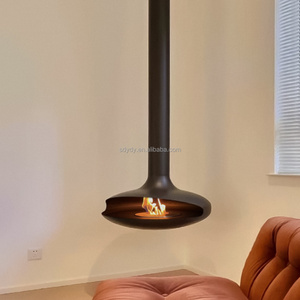 Chimenea Moderna de Bioetanol, Chimenea Decorativa sin Ventilación para Montar en la Pared, Calefacción sin Humo para Interiores, Sala de Estar, Hogar, Hotel, Metal, 5 - Product Image 4
