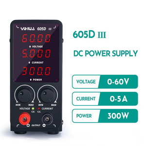 Alimentation CC réglable YIHUA 30V 60V 10A 5A, source d'alimentation de laboratoire numérique à affichage LED, alimentation stabilisée, interrupteur W262 - Product Image 4