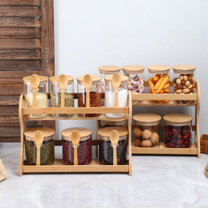 7-Piece <b>Kitchen</b> Storage Spice <b>Rack</b> Organizer for Cabinet Spice <b>Rack</b> Organizer Food Storage Containers with Lids - Product Image 5