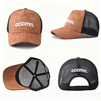 Gorra Trucker de 5 Paneles con Malla Trasera, Estilo Profesional, Mezcla de Algodón y Poliéster, con Logotipo Bordado Personalizado, para Hombre y Mujer, al por Mayor