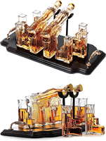 Chine fabricant longue et mince pistolet wisky vodka bouteille en verre 33cl 250ml 500ml 750 ml pour liqueur avec bouchon