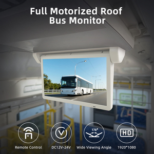 จอติดหลังคารถยนต์ขนาด 22 นิ้ว ราคาถูก ขายดี พับเก็บได้ จอทีวีแบบพับลง จอโฆษณาแบบครึ่งวงกลม สำหรับรถบัสและรถไฟ - Product Image 3