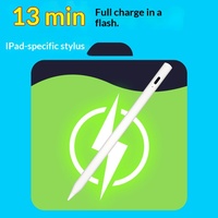 Stylet capacitif universel en métal HK-HHT avec affichage numérique et niveau de batterie en temps réel pour crayon et tablette Fruit Pad