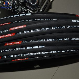 Áp lực cao nhiệt độ cao 1 inch 2 inch 4 inch nước áp lực cao cao su hút ống thủy lực linh hoạt - Product Image 6