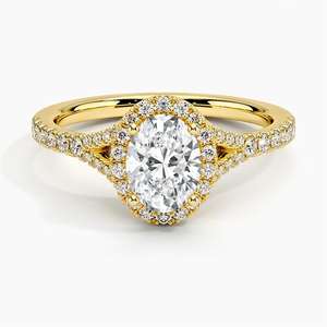 Telula Diamant Igi-zertifizierte Trau ringe aus massivem <span class=keywords><strong>Gold</strong></span>, synthetischer Diamantring aus massivem <span class=keywords><strong>Gold</strong></span> - Product Image 3