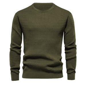 2024 autunno e inverno nuovo <span class=keywords><strong>maglione</strong></span> girocollo di lana spessa da <span class=keywords><strong>uomo</strong></span> <span class=keywords><strong>maglione</strong></span> Casual <span class=keywords><strong>Slim</strong></span> tinta unita - Product Image 6