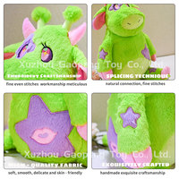 Peluche de vache adorable en tissu peluche de qualité supérieure, rembourrage en coton PP, confortable et lestée, personnalisable