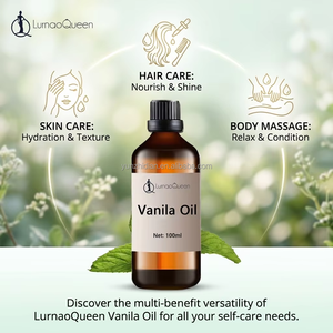 Huile essentielle de vanille pure 100 ml pour l'aromathérapie et les diffuseurs, huile de vanille naturelle biologique pour les soins de la peau, soulagement du stress, apaisement - Product Image 2