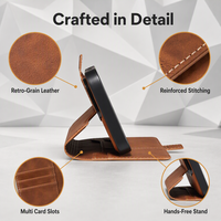 Étui portefeuille magnétique détachable en cuir PU pour iPhone 18 Pro 17 16 15 avec porte-cartes, antichoc et compatible avec la recharge sans fil
