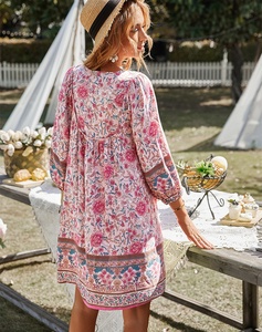 Re Mcgreen Star donna per le vacanze per il tempo libero vestito estivo Casual a maniche corte <span class=keywords><strong>abbigliamento</strong></span> donna - Product Image 3