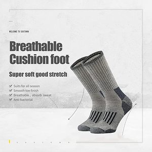 2026 Custom Logo Winter <strong>Wool</strong> Yarn Socks Men Women Cashmere Warm Long Crew Merino <strong>Sox</strong> Unisex Outdoor Hiking Design Wholesale - Product Image 3