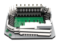 Model Bangunan Stadion Sepak Bola Mini Kustom, Lapangan Klub, MOC Koleksi, MOQ Rendah, Hadiah untuk Penggemar Olahraga, Waktu Produksi Cepat