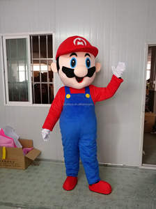 Efun quantité minimale de commande 1 PC Vente en gros d'usine en stock Prix bon marché Mascotte de <span class=keywords><strong>Mario</strong></span> en <span class=keywords><strong>peluche</strong></span> de fourrure douce personnalisée Mascotte pour affichage Costumes de mascotte - Product Image 5