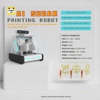 Imprimante 3D alimentaire Panda nouvelle, personnalisable, intelligente, électrique, automatique, contrôlée par Android, facile à utiliser, pour pâte à sucre et peinture alimentaire