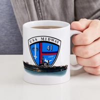 US NAVY USS War of Midway Mug Tumbler Tasse à café Cadeaux Tasse à thé Custom Battle of Midway Souvenirs