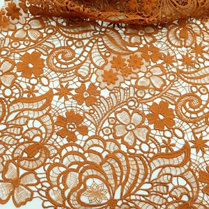 Nueva tela de encaje de seda de leche de guipur usada para decorar vestidos largos de mujer encaje de boda vestidos de encaje y Noche de novia - Product Image 1