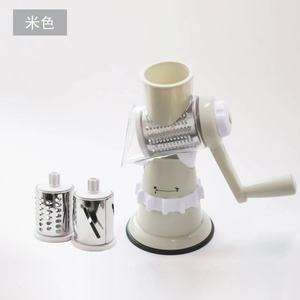 3 in 1 Stainless Steel Blades Rotary Drum Grater Manual Vegetable Slicer Fruit Cutter Cheese Grater with PP Material - Product Image 3
