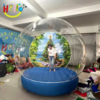 Globe de neige gonflable géant de taille humaine, dôme transparent pour cabine photo de Noël