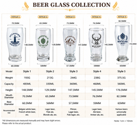 Verres à Pilsner Classiques Réutilisables de 355 ml en Gros avec Logo Personnalisé et Emballage Cadeau Personnalisé pour Bars et Restaurants