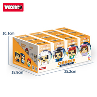 WOMA TOYS-figuras de modelo de policía de bomberos y cantantes, bloques de construcción pequeños, diferentes diseños, educativos, cocina