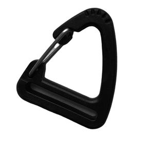 Plástico Pequeno Mini Mosquetão Preto Gancho Bagagem Triângulo Metálico para Montanhismo Sacos Viagem Triângulo Ganchos - Product Image 5