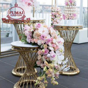 ที่วางเค้กสแตนเลสสตีลสีทองสำหรับเค้กแต่งงานของตกแต่งงานอีเวนต์ - Product Image 2