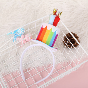 Petite fille garçon anniversaire gâteau bougies bandeau bandeau bébé pour douche fête décoration accessoires - Product Image 3
