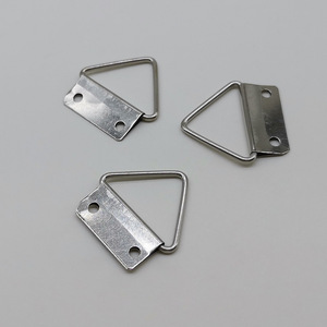 Stainless Steel Triangular Slip Hooks Two Hole <b>Large</b> Size For Picture <b>Frame</b> Hanging Hardware - Product Image 3