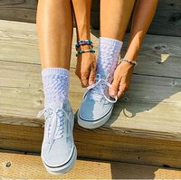 Chaussettes de sport pour femmes, blanches, au-dessus du genou, épaisses, ajustées, tricotées, à séchage rapide, pour l'automne