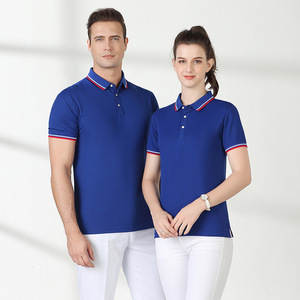 Polo Unisex Gris, Mezcla de Algodón y Spandex, Rayas Finas, Ropa de Trabajo de Verano, Manga Corta, Ropa de Oficina, Personalizable para Grupos Corporativos - Product Image 3