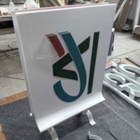 Caja de Luz de Acero Inoxidable de Doble Cara de Grado Profesional, IP67 Impermeable, 5000 Lúmenes LED |   Letrero Publicitario Acrílico Elevado de Diseño Complejo
