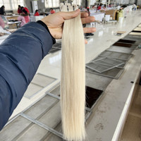 Extensions de cheveux naturels Remy bruts 100 % humains, double épaisseur, qualité supérieure, à bandes adhésives, extensions de cheveux russes en gros pour salon
