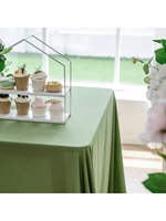 Nappe Verte Douce et Agréable au Toucher, Effet Lin, Idéale pour Mariages, Réunions et Décoration Intérieure