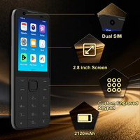 Teléfono Móvil TIQ MINI M5 Versión Estadounidense, Smartphone con Teclado 4G, 3+32GB, Android 13, Doble SIM, Pantalla Táctil, Cámara Trasera de 5MP, Google Play