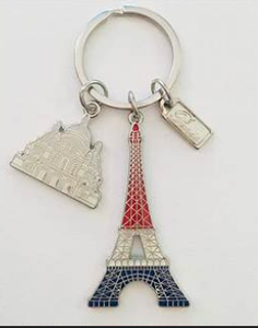 <span class=keywords><strong>Llavero</strong></span> de Metal de Aleación Personalizado al por Mayor con Diseño de la <span class=keywords><strong>Torre</strong></span> <span class=keywords><strong>Eiffel</strong></span> de París, con Grabado en Relieve, Recuerdo Francés - Product Image 6