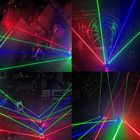Mini barre lumineuse laser 8 yeux effet araignée, faisceau laser RGB, DMX512, éclairage de scène automatique pour DJ, club, mariage, discothèque, fête