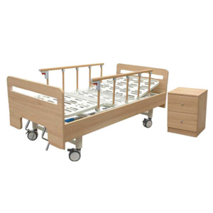 Cimai Manual Nursing <b>Bed</b> With Guardrails For Elderly And <b>Disabled</b> Patients Bedroom Use - Product Image 1