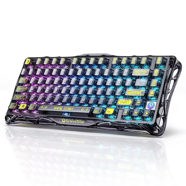 Gravastar Mercury K1 Lite Pro Gaming Keyboard Three-Mode Wireless/Wired for Mechanical Keyboard