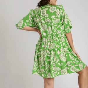 Vestido Mini Multicapa con Estampado Boho de Diseño Personalizado, Vestido Informal de Rayón Transpirable de Alta Calidad - Product Image 3